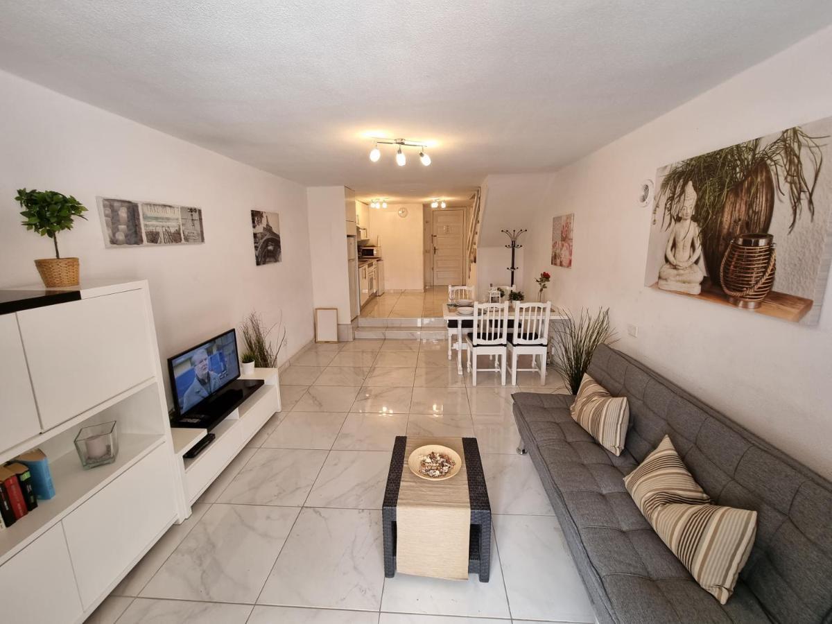 Duplex Apartment Vistamar, Sea-View, Heated Pool In Parque Santiago 2, Wifi プラヤ・デ・ラス・アメリカス エクステリア 写真